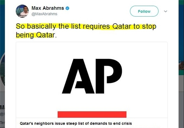 شروط ۱۳ گانه کشورهای عربی برای قطر