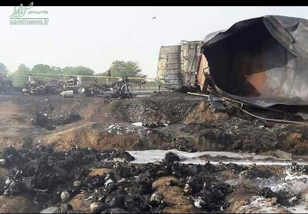 واژگونی تانکر حامل سوخت در پاکستان با ۱۲۰ کشته +تصاویر واژگونی تانکر حامل سوخت در پاکستان با ۱۲۰ کشته +تصاویر
