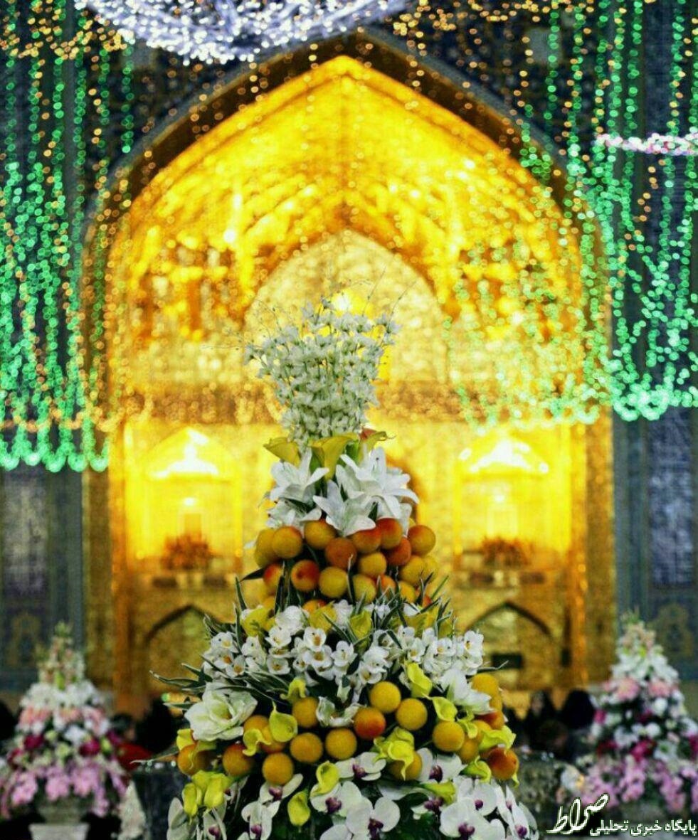 عکس/ گل‌آرایی حرم امام رضا