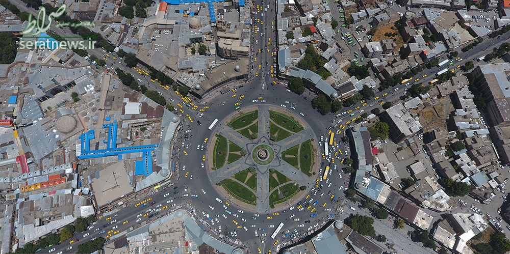 عکس/ نمای هوایی از میدان امام خمینی (ره) همدان عکس/ نمای هوایی از میدان امام خمینی (ره) همدان