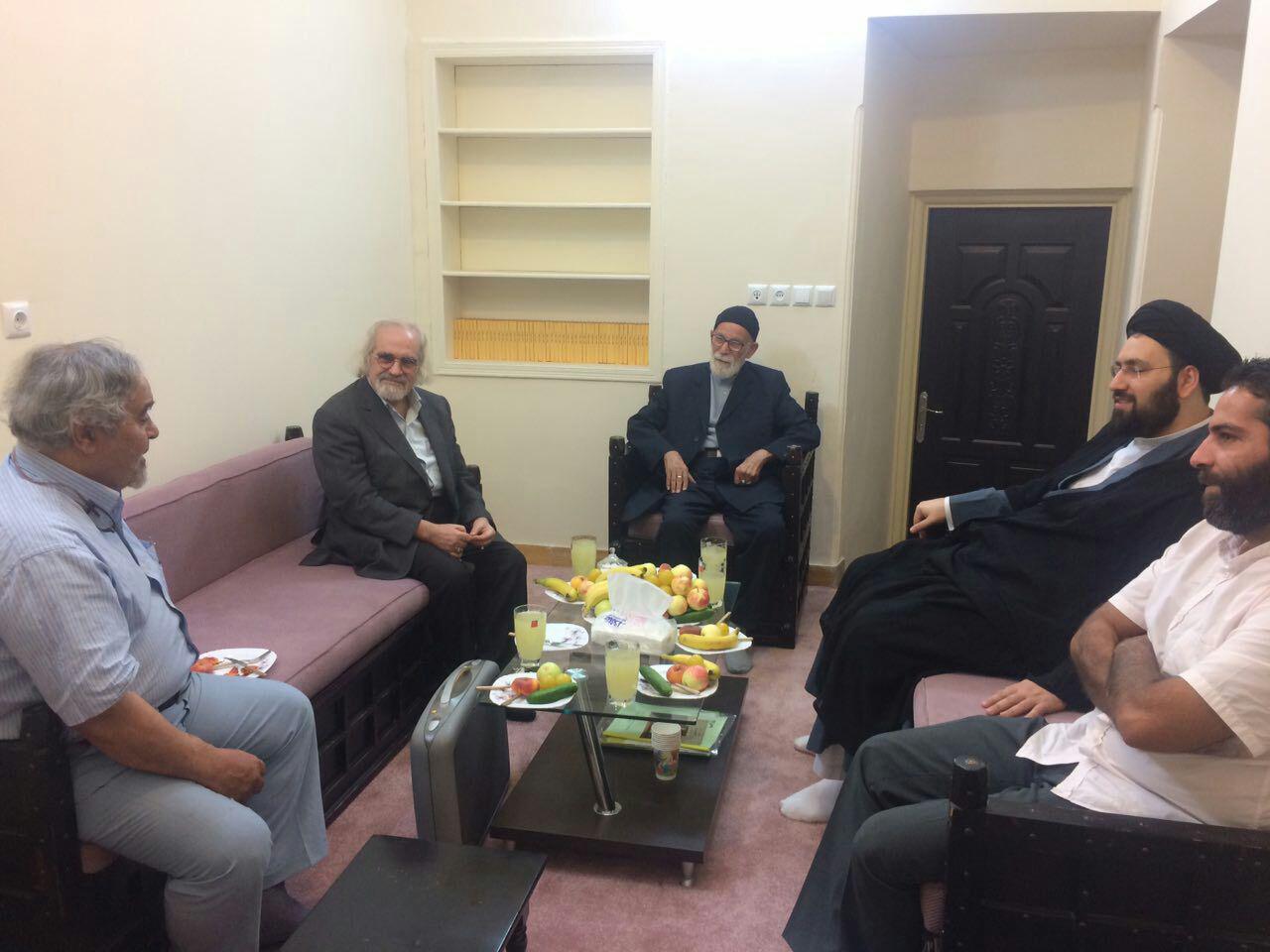 دیدار سیدعلی خمینی با علی انسانی و غلامرضا سازگار +عکس دیدار سیدعلی خمینی با علی انسانی و غلامرضا سازگار +عکس