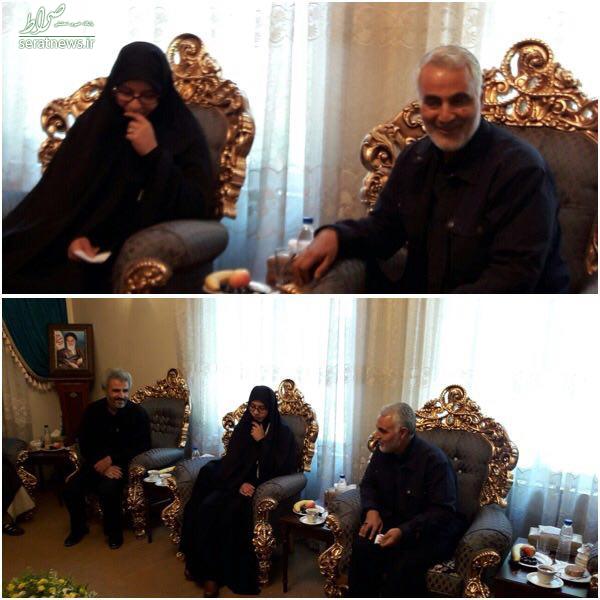 دیدار سردار سلیمانی با خانواده شهید حججی +عکس دیدار سردار سلیمانی با خانواده شهید حججی +عکس