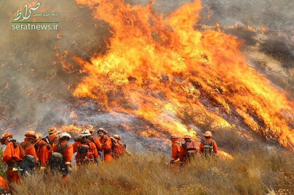 لس‌آنجلس غرق در آتش + تصاویر