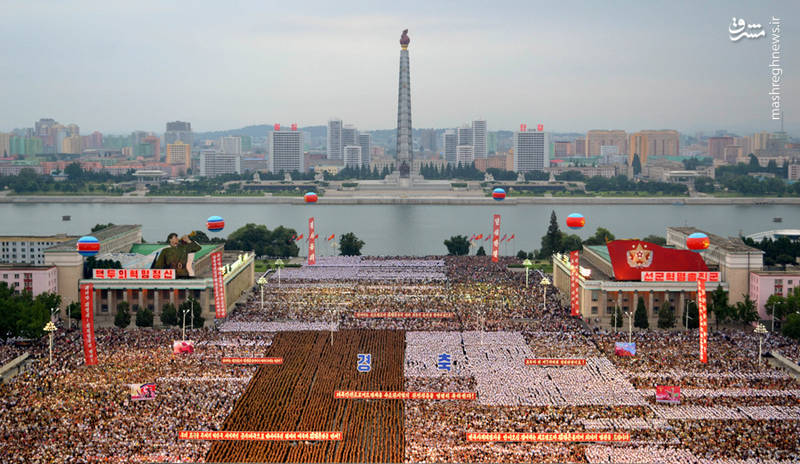 عکس/ برپایی جشن آزمایش هسته‌ای در کره شمالی