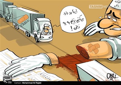 کاریکاتور/درمان زخم‌اقتصاد با واردات چسب‌زخم!
