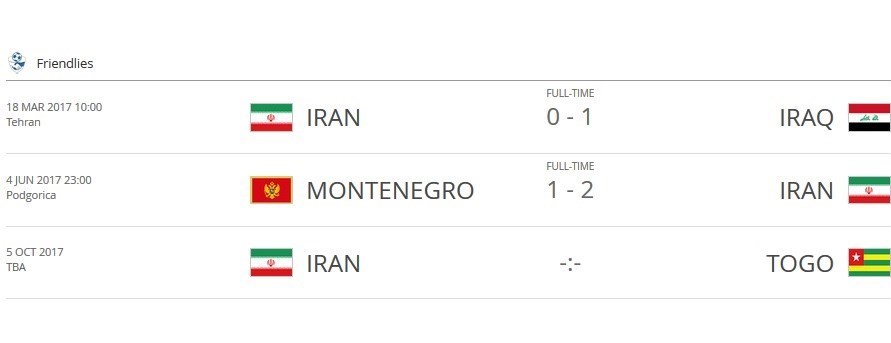 بازی ایران - توگو در تقویم فیفا ثبت شد +عکس بازی ایران - توگو در تقویم فیفا ثبت شد +عکس