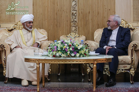 عکس/ ظریف با سلطان قابوس دیدار کرد