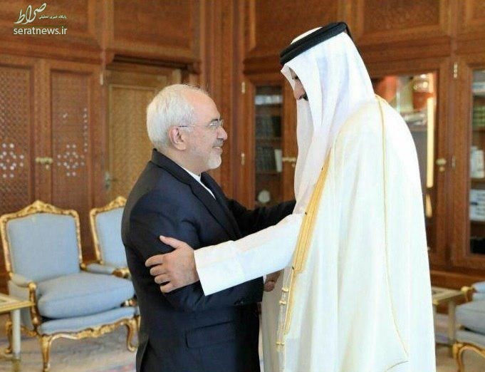 ظریف با امیر قطر دیدار و گفتگو کرد ظریف با امیر قطر دیدار و گفتگو کرد