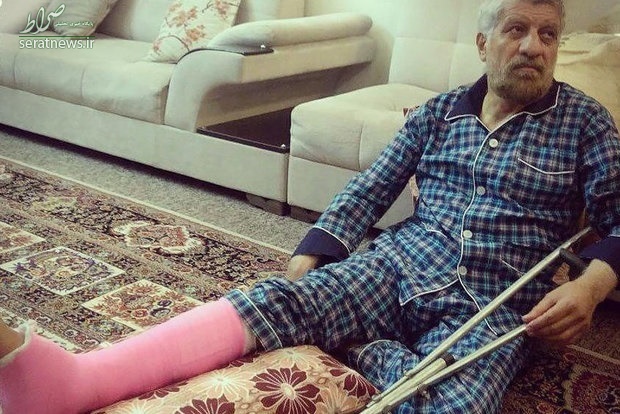 صادق آهنگران دچار مصدومیت شد+عکس صادق آهنگران دچار مصدومیت شد+عکس