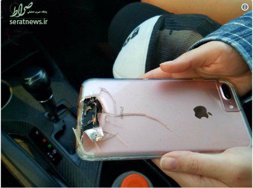 عکس/ آیفونی که جان یک خانم را نجات داد عکس/ آیفونی که جان یک خانم را نجات داد