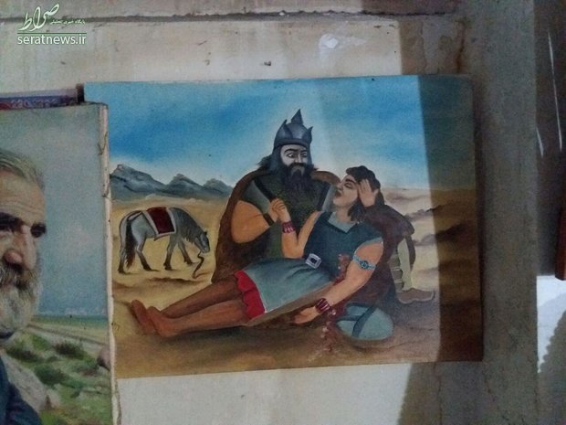 آخرین بازمانده از نسل نقاشان قهوه‌خانه‌ای +تصاویر