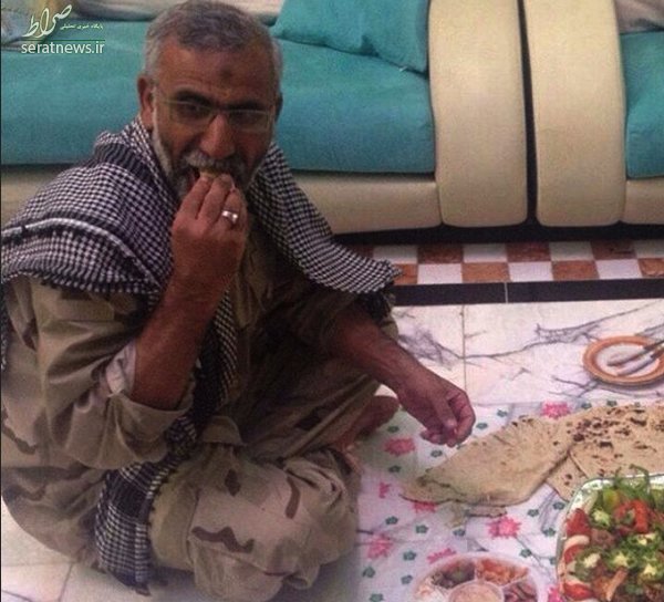اشکهای نماینده پارلمان عراق برای یک سردار ایرانی اشکهای نماینده پارلمان عراق برای یک سردار ایرانی