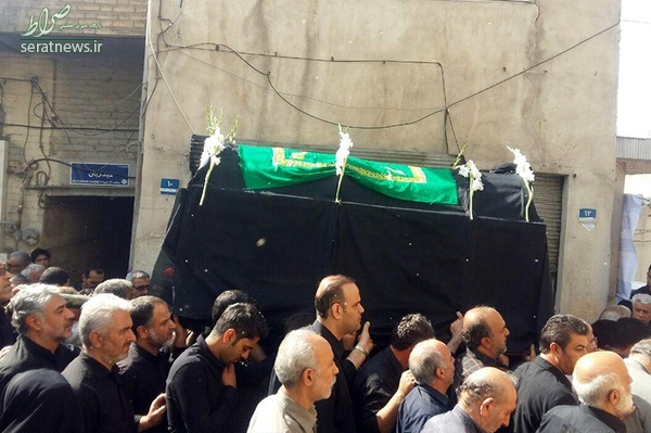 عکس/ فرزند رهبر انقلاب در مراسم تشییع آیت‌الله غروی