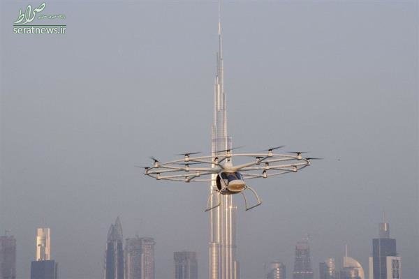 آزمایش نخستین تاکسی پرنده دنیا در دبی +تصاویر