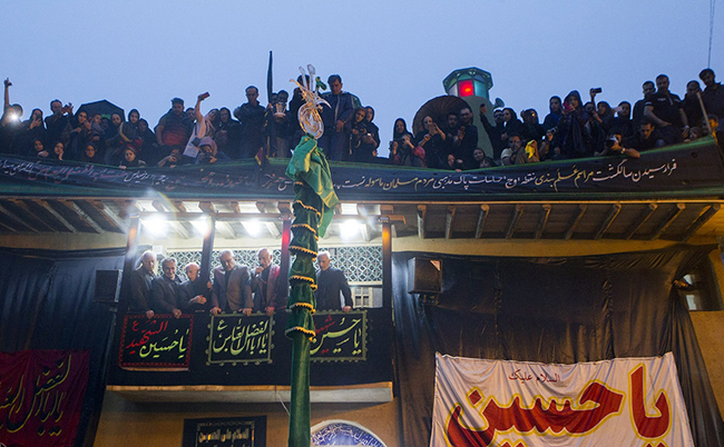 عکس/مراسم علم بندی در ماسوله