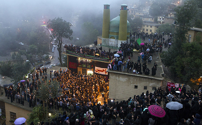 عکس/مراسم علم بندی در ماسوله