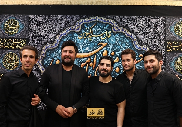 مهدی رحمتی، محمد علیزاده و سیاوش خیرابی در هیات بنی‌فاطمه+عکس