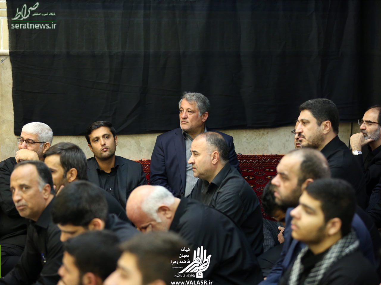 عكس/ محسن هاشمي پاي منبر حاج سعيد حداديان