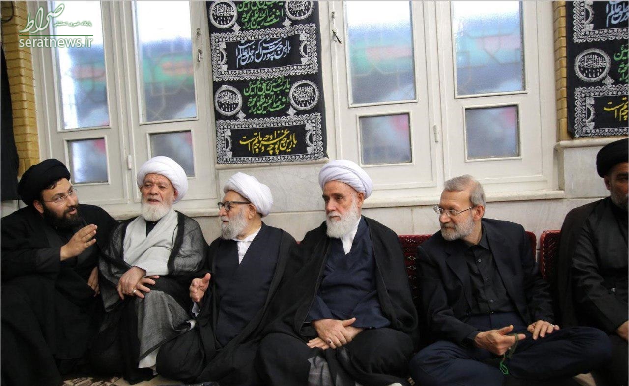 عکس/ حضور لاریجانی و سیدعلی خمینی در یک مراسم