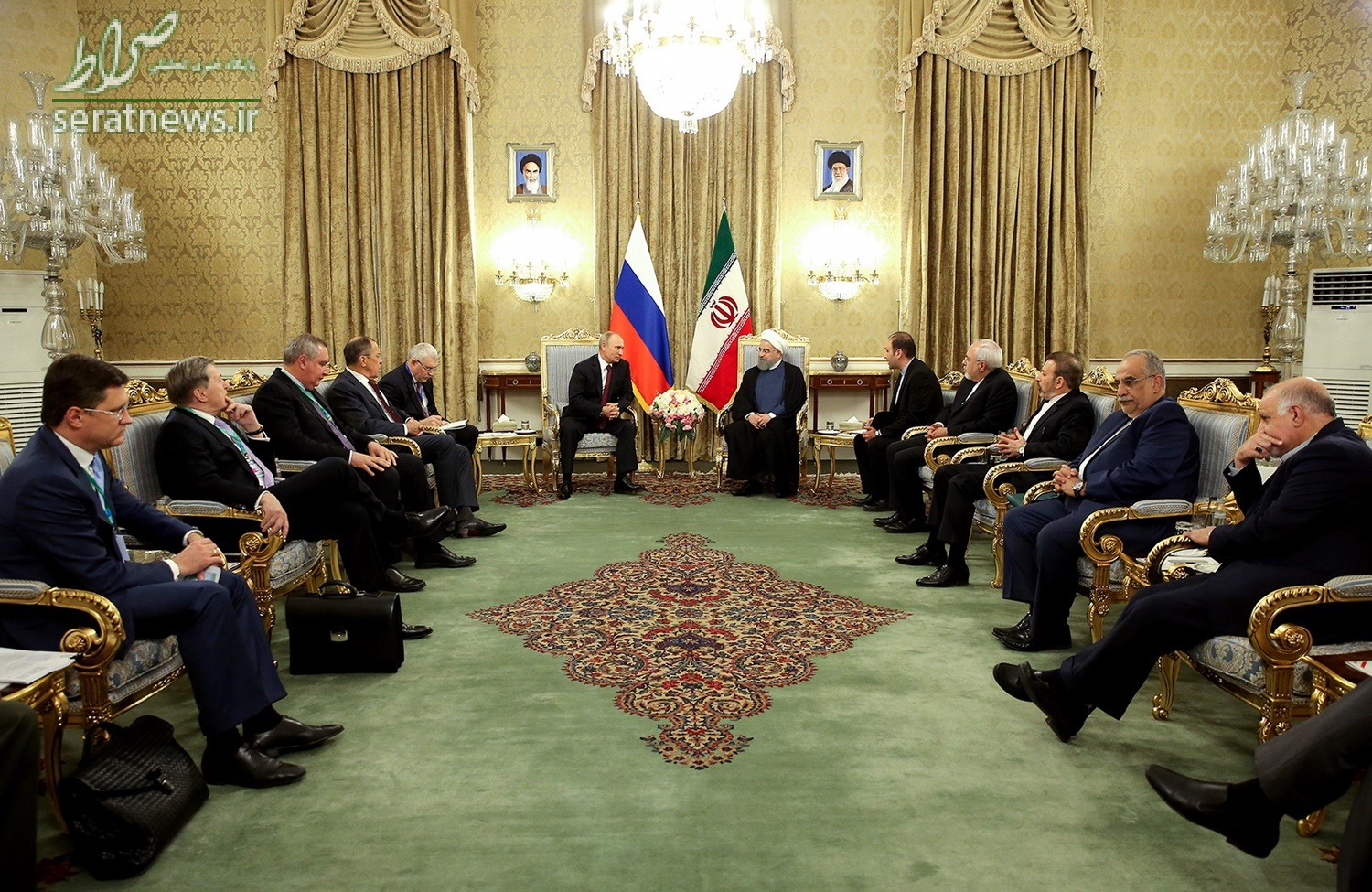 تصاویر/ دیدار پوتین با روحانی در تهران