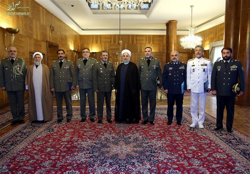 جزئیات دیدار روحانی با فرماندهان ارتش +تصاویر