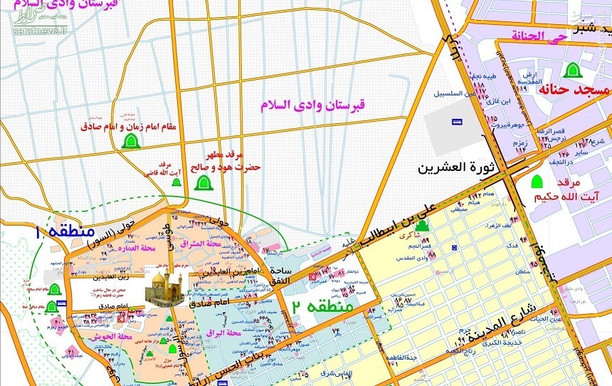 نقشه کامل عراق به زبان فارسی +تصاویر