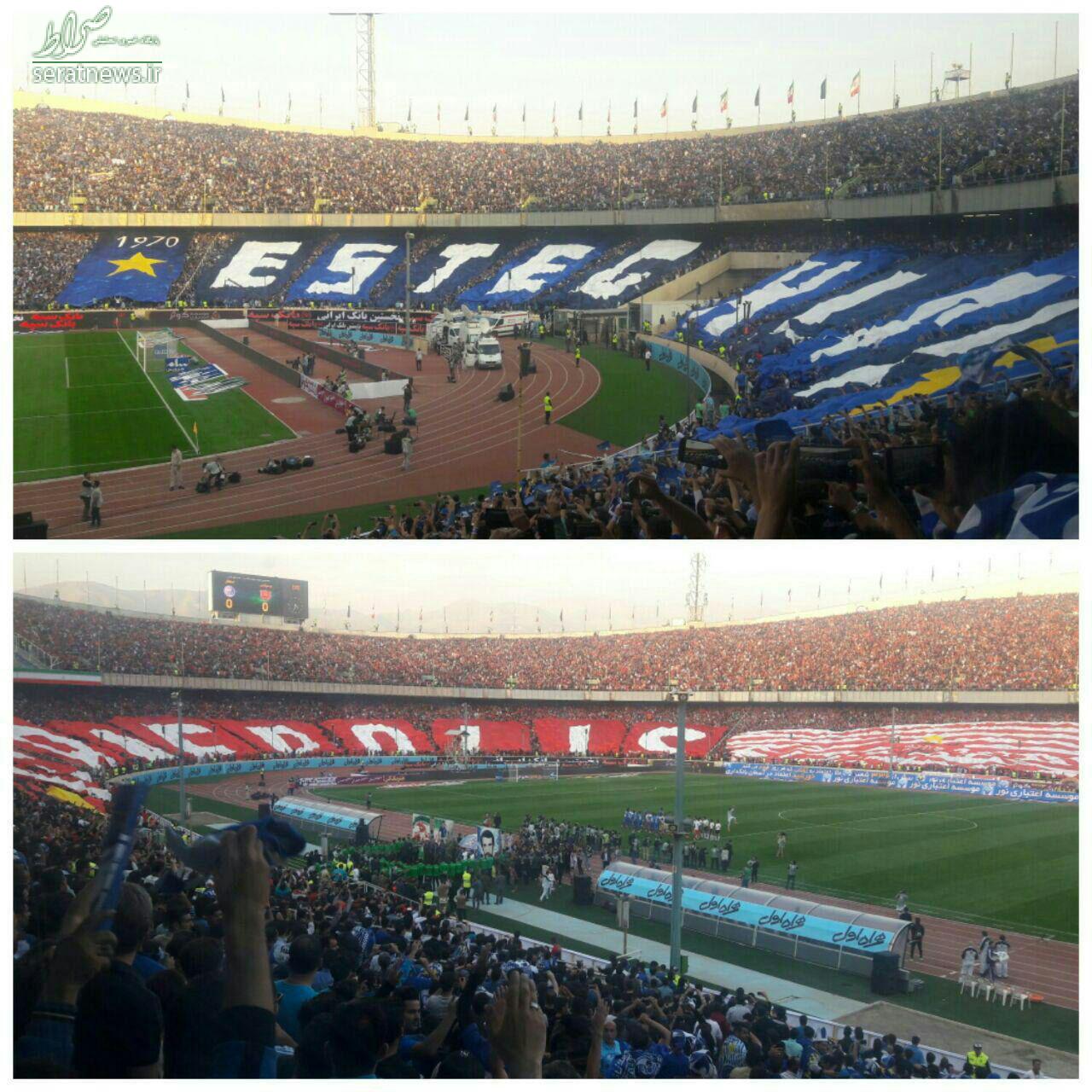 عکس/ پرچم های جدید سرخابی ها در آزادی عکس/ پرچم های جدید سرخابی ها در آزادی