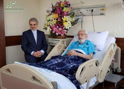 نوبخت از جمشید مشایخی عیادت کرد+عکس نوبخت از جمشید مشایخی عیادت کرد+عکس