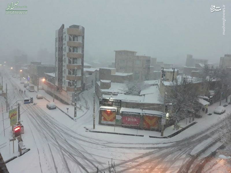 عکس/ بارش شدید برف در مشکین شهر