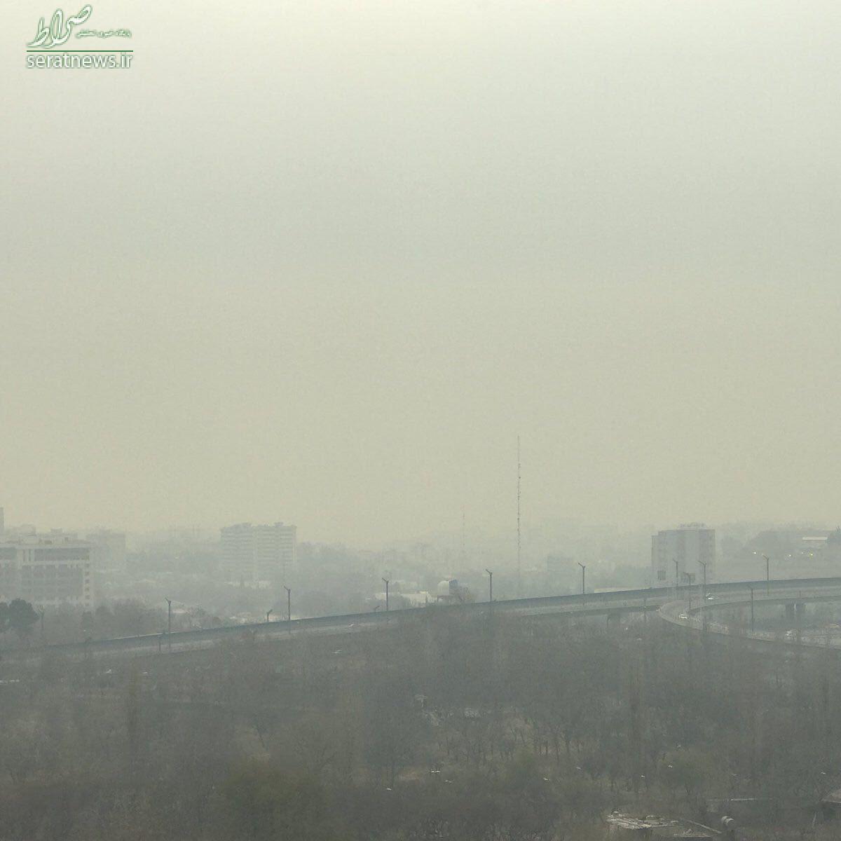 عکس/ آلودگی شدید هوا در پایتخت هم اکنون