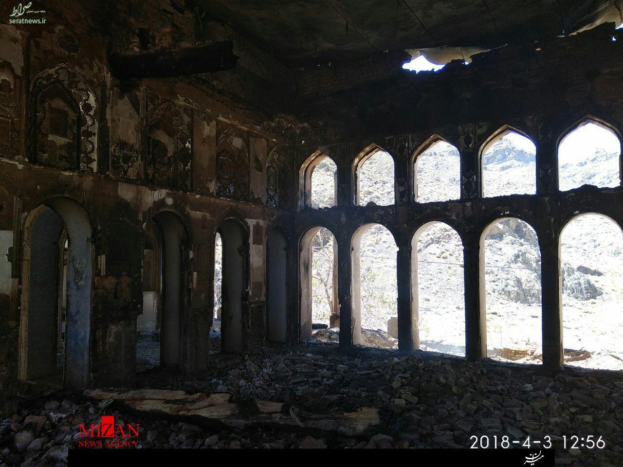 تکرار فاجعه خانه نائل در اصفهان/ بازداشت دو نفر در رابطه با آتش سوزی کاخ سرهنگ آباد + تصاویر