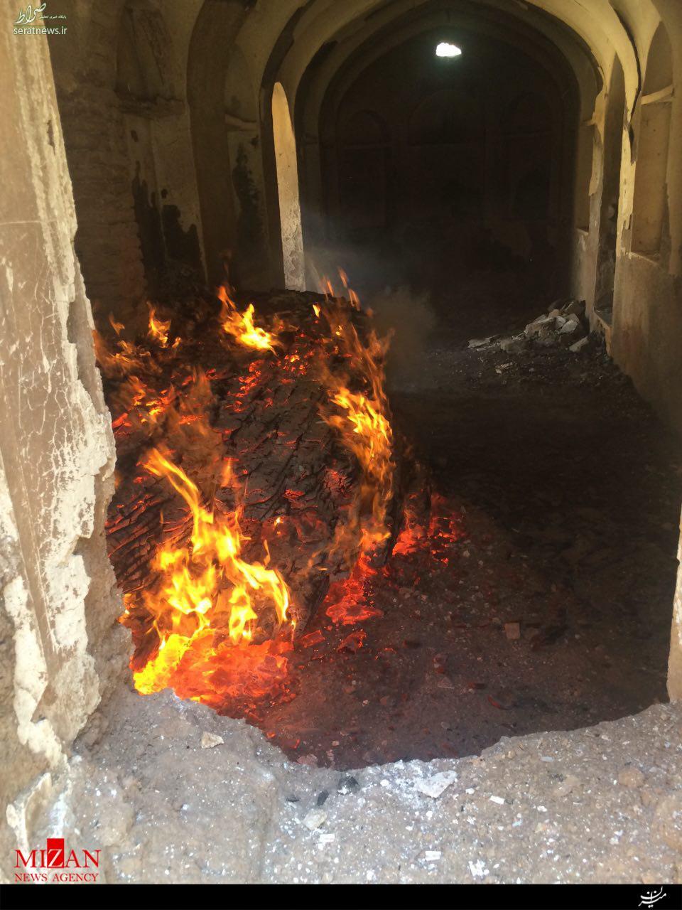 تکرار فاجعه خانه نائل در اصفهان/ بازداشت دو نفر در رابطه با آتش سوزی کاخ سرهنگ آباد + تصاویر