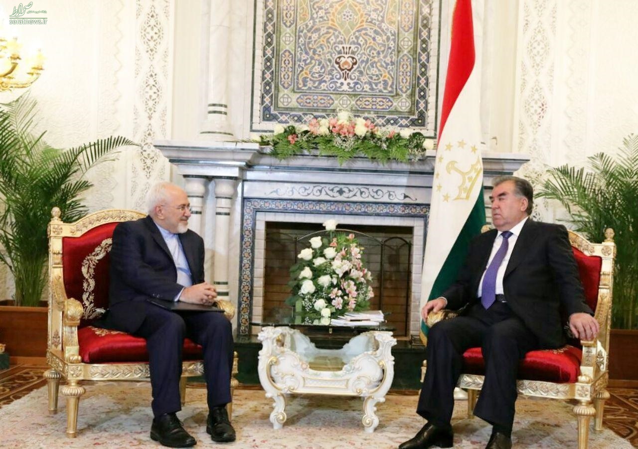 ظریف با رئیس‌جمهور تاجیکستان دیدار کرد/عکس