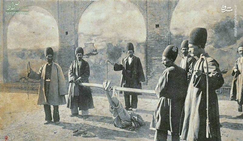 عکس/محاکمه یک دزد در دوره قاجار