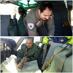 نجات یک مادر باردار در کرمانشاه با کمک هلیکوپتر