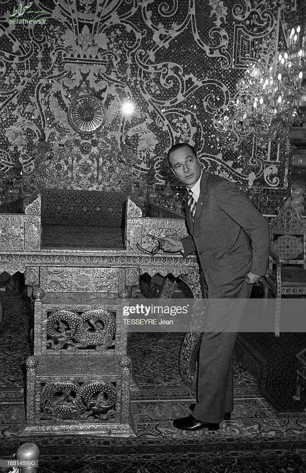 عکس/ رئیس جمهور سابق فرانسه در کاخ گلستان