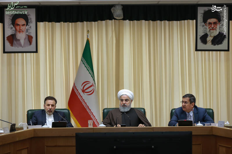 عکس/ چهره روحانی پس از استعفای ظریف