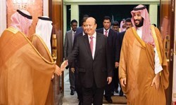دیدار رئیس‌جمهور مستعفی یمن با ولیعهد عربستان