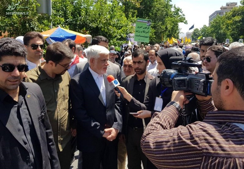 لحظه به لحظه با راهپیمایان روزه‌دار تهرانی در مراسم روز قدس + تصاویر