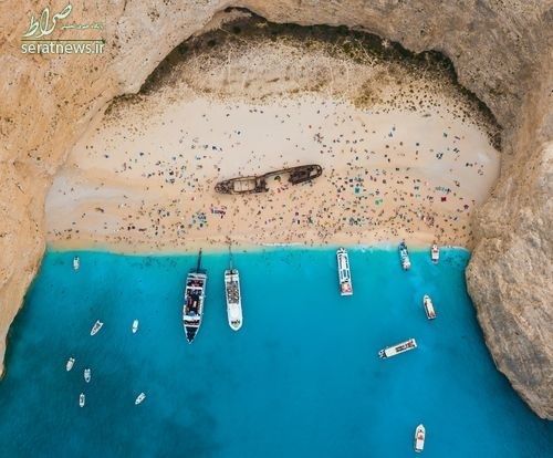 عکس / لاشه کشتی یونانی در عکس روز نشنال جئوگرافیک