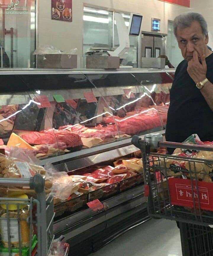 خاوری در حال خرید گوشت در کانادا +عکس