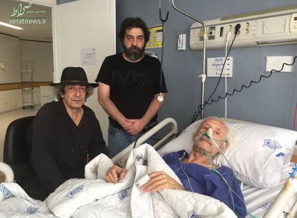 پسران جمشید مشایخی بر بالین پدر در بیمارستان+عکس