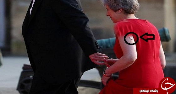 راز شیء مرموز روی دست خانم نخست وزیر +عکس