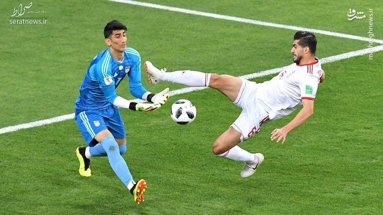 عکس/درگیری بیرانوند و عزت‌اللهی در زمین