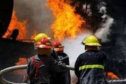 آتش سوزی یک واحد تولیدی در تبریز