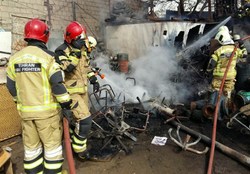 آتش‌سوزی گسترده انبار مواد شیمیایی در شهرری
