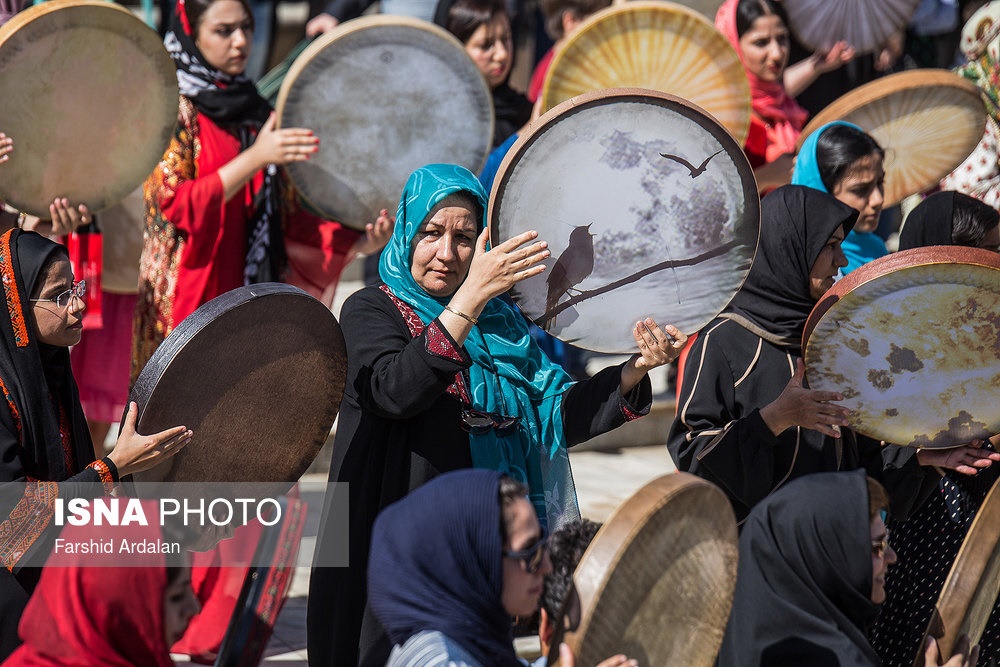 کارناوال دف نوازی در سنندج