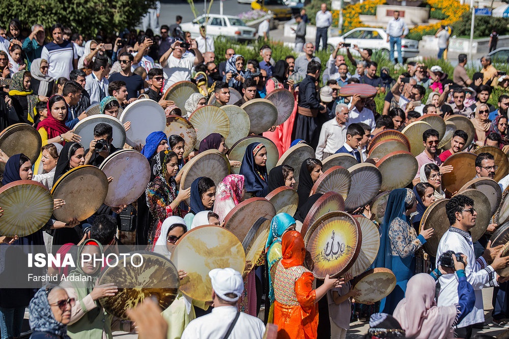 کارناوال دف نوازی در سنندج