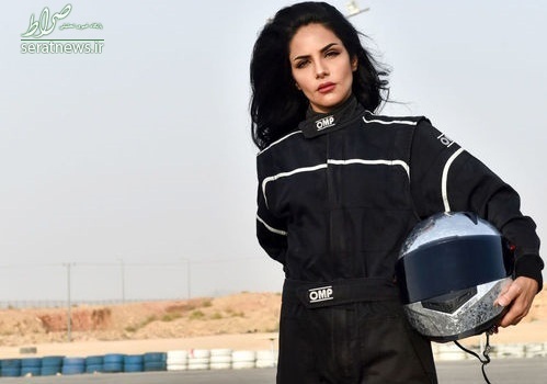 راننده زن سعودی در مسابقات رانندگی+عکس