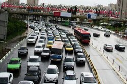 ترافیک در ورودی شهر تهران